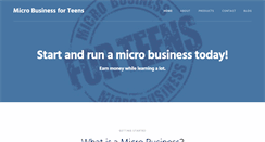 Desktop Screenshot of microbusinessforteens.com